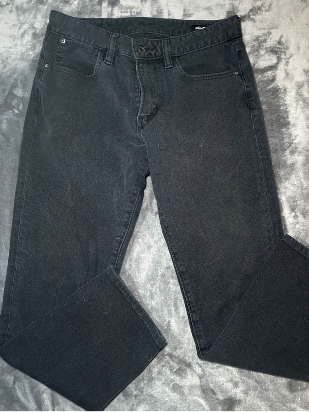Bonobos Jeans Mens 30x28 Black Tailored Fit Straight Leg Stretch Denim Casual